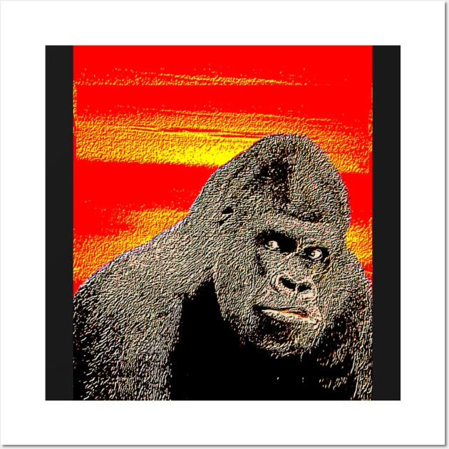 Gorilla Wall Art by SPACEZING